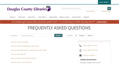 Desktop Screenshot of answers.douglascountylibraries.org