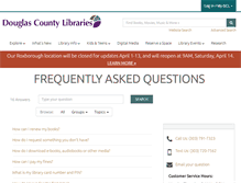 Tablet Screenshot of answers.douglascountylibraries.org